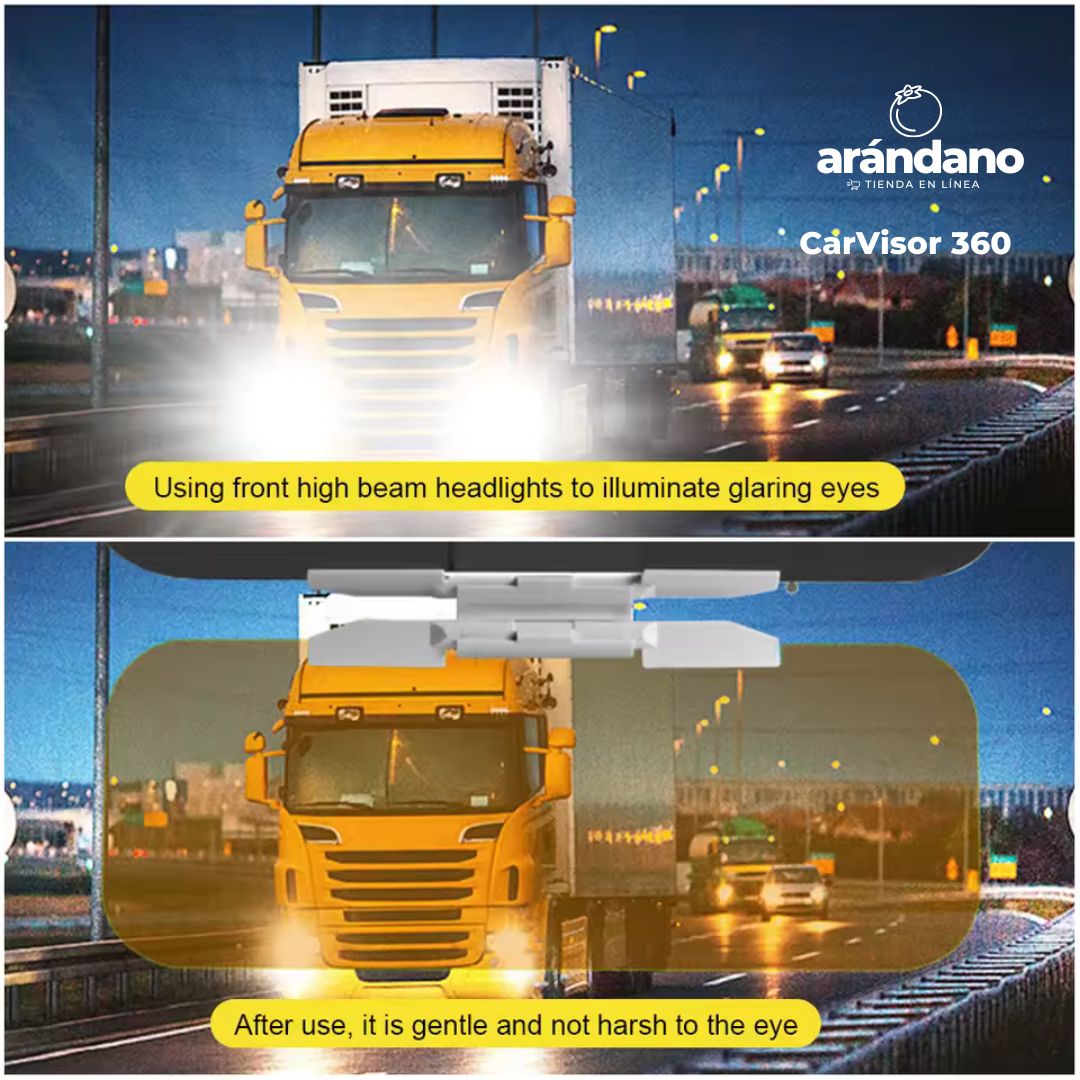 VISERA DE CONDUCCIÓN ANTIRREFLEJO 2 EN 1 - CarVisor 360
