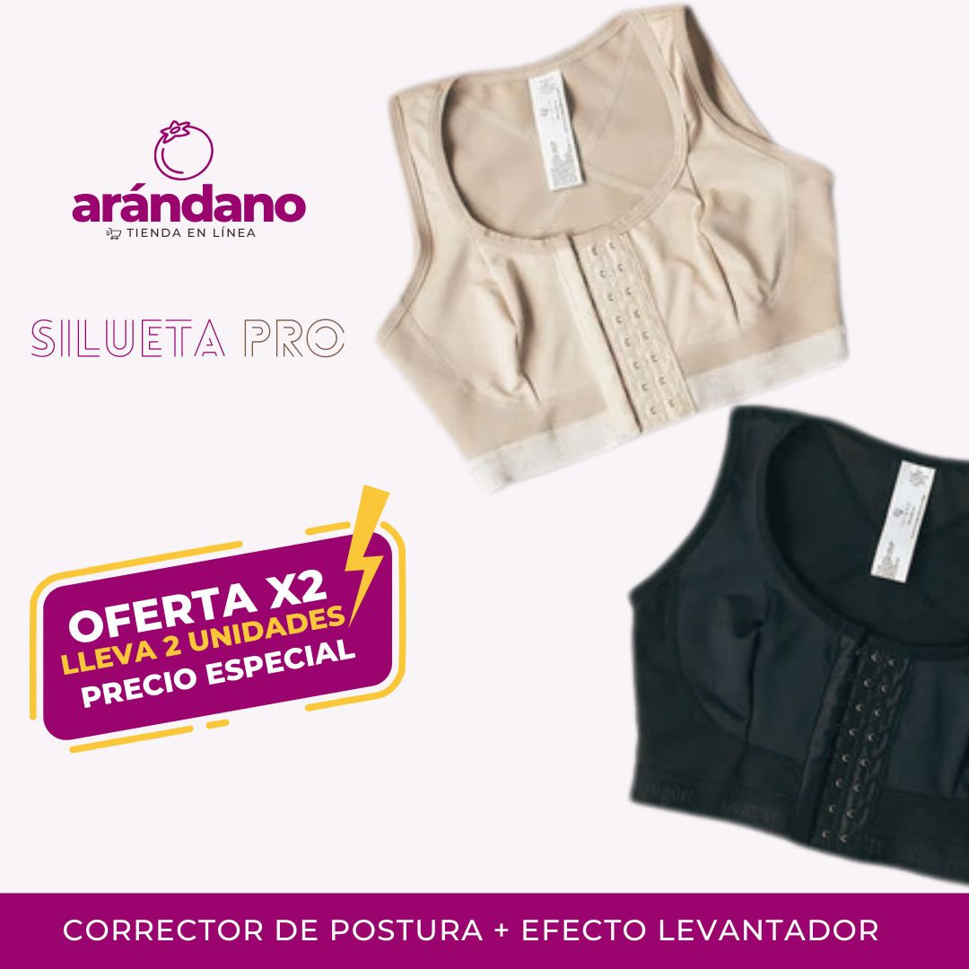 SILUETA PRO - BRASIER CORRECTOR DE POSTURA CON REALCE