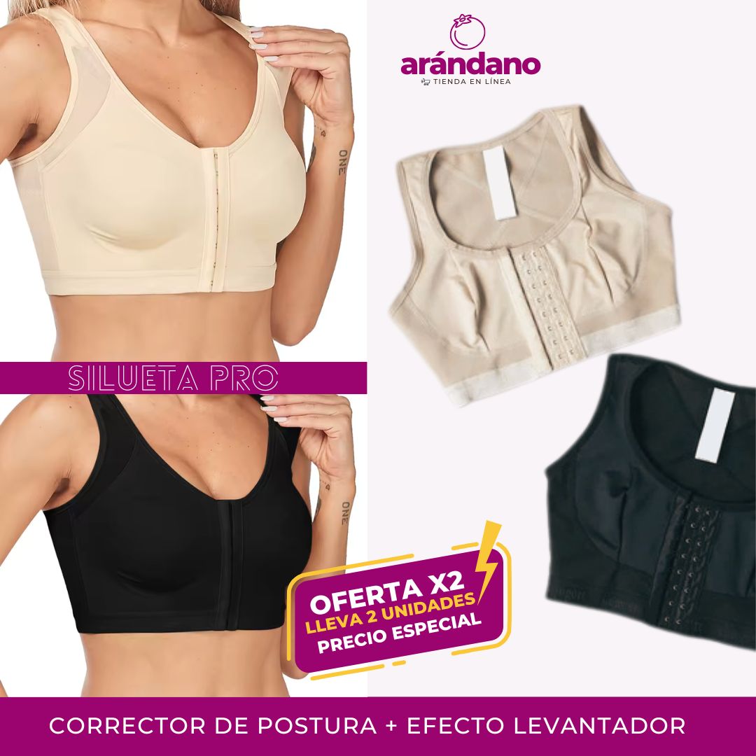 SILUETA PRO - BRASIER CORRECTOR DE POSTURA CON REALCE