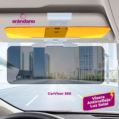 VISERA DE CONDUCCIÓN ANTIRREFLEJO 2 EN 1 -  CarVisor 360