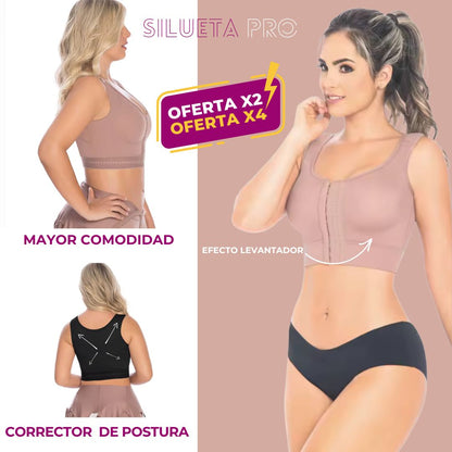 SILUETA PRO - BRASIER CORRECTOR DE POSTURA CON REALCE