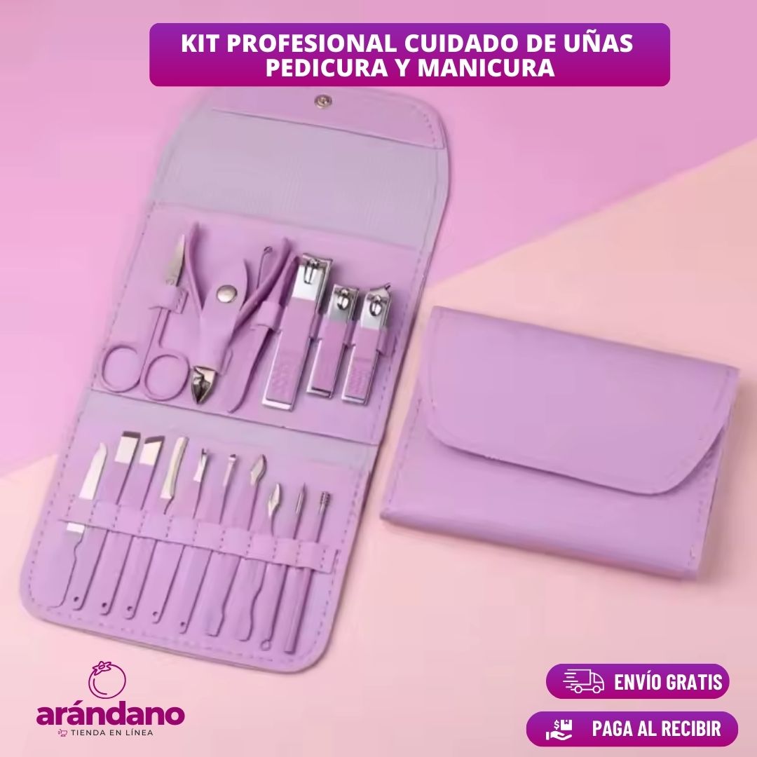 KIT PROFESIONAL CUIDADO DE UÑAS - PEDICURA Y MANICURA